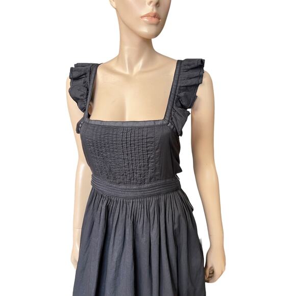 Superdry NEW Vintage Inspired Mini Dress Square Neckline Ruffles Straps Size M - Picture 9 of 15